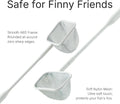 Aquarium Fish Net, 12.6in Square Fine Mesh for Betta Shrimp Tank