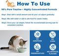 PurrVita Taurine for Cats, Pure Taurine Supplement for Cats Powder, Grade Amino Acid Supplement for Heart, Vision & Dail
