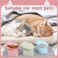 3 Pcs Elevated Cat Bowls 15°Raised Cat Food Bowl with Silicone Mat Whisker Friendly Anti Vomiting Cats Dishes Pet Food and Water Bowls for Indoor Cats Kittens