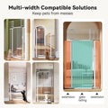 COMOMY 71" Extra Tall Pet Gate, 29.5-40.6" Wide with Adjustable Cat Door