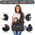 Lukovee Pet Sling, Removable Hard Bottom for Small Dogs, 6-12 lbs