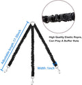3 Way Dog Leash Coupler Heavy Duty No Pull Multiple Double Tangle Free Trio Nylon Bungee Cord Stretchy Sturdy Pups Lead 