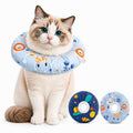 Cat Recovery Collar, Soft Waterproof Donut Cone for Cats After Surgery, Adjustable Anti-Lick Elizabethan Collar Alternative for Wound Healing, Hair-Resistant Pet Neck Pillow for Cats & Small Dogs,M