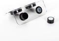 WACOOL Magnetic Reptile Ledge, Acrylic Gecko Feeding Ledge with 6PCS Cups, Reptile Food Water Feeder Dish for Geckos Igu