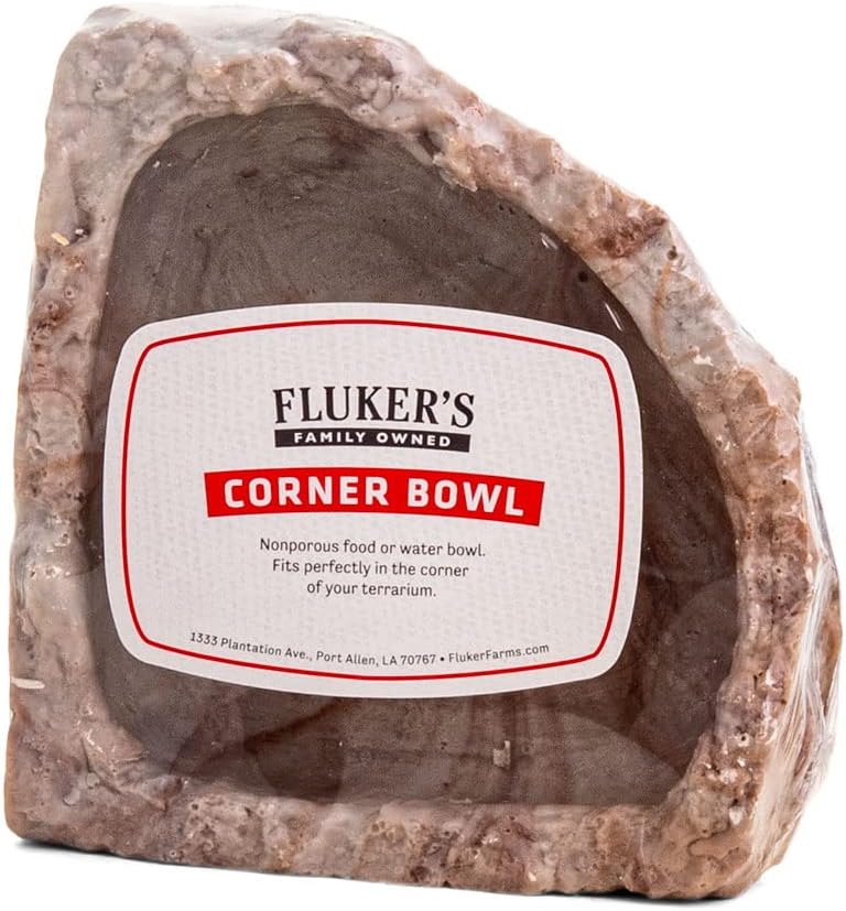 Fluker's Food and Water Reptile Corner Bowl, Medium 6