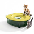 Cat Toilet Trainer Kit, Portable Flushable Litter Box, Includes Cat Litter Scoop, Removable Ring Design, Anti-Splash Raised Walls, Odor Control, Easy Clean, Thickened PP, 15.75 x 14.37 x 4.92in
