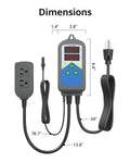 Inkbird Aquarium Heater with Probe Thermostat Fish Ornamental Shrimp Reef Tanks 24 Hours Double Time with Day Night Auto
