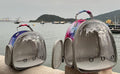 Bunny Carrier Backpack with Space Capsule Clear Bubble Window - Portable Small Animal Backpack Travel Pet Carrier Galaxy