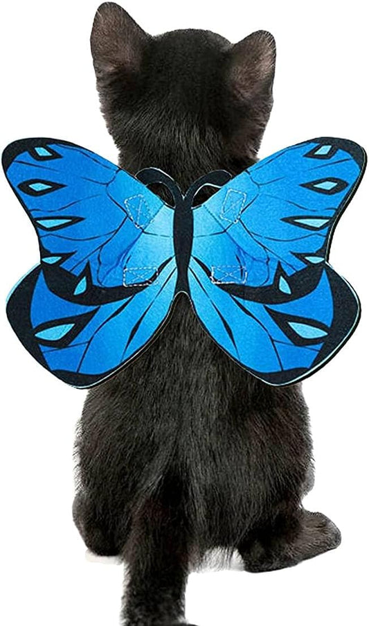 Cat Dog Butterfly Costume Wings for Halloween Party Decoration, Halloween Dog Cat Costume, Puppy Cat Dress Up Accessorie