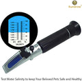 SunGrow Measure Salinity of Water with Aquarium Refractometer, Remarkable Accuracy, Easy Reading