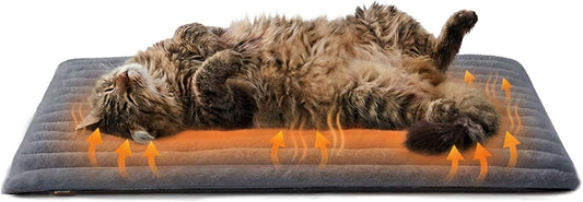 ZOMISIA Self Warming Cat Bed Mat, Thermal Heating Pad for Crate, Extra Warm