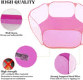 Small Animals Tent,Reptiles Cage,Breathable Transparent Pet Playpen Pop Open Outdoor/Indoor Exercise Fence,Portable Yard