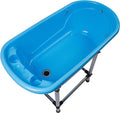 Flying Pig™ Pet Dog Cat Portable Bath Tub (Blue, 37.5"x19.5"x35.5")