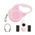 WRSOMIT Upgraded Retractable Dog Leash with Chew Proof Cable and Poop Bag Dispenser, 16Ft Heavy Duty Dog Leash for Small Medium Large Dogs up to 120lbs, 360° No Tangle