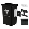 XONYOOM Dog Poop Trash Can Outside, 3.1 Gallon Dog Waste Container Pet Poop Trash Can with Lid Hanging for Fence, Garbage, Outdoors, Counter Top