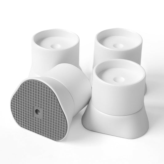 Mumeasy 4 Pack Baby Gate Wall Protector Extender – Pressure Mounted Safety Gate Extension Kit 0.78-3.96 in, Protects Walls & Doorways from Pet & Dog Gates, Works on Stairs & Door, White