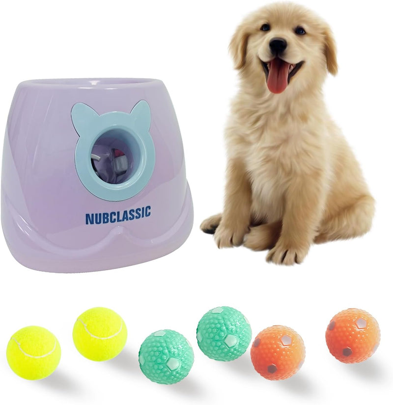 BESTHLS Automatic Dog Ball Launcher Tennis Ball Thrower Machine with 6 Ball