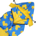 HDE Premium 2-Layer Zip Dog Raincoat Poncho w/Leash Hole & Hood B Duck 3XL