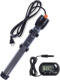 Orlushy Submersible Aquarium Heater,500W Fish Tahk Heater with Adjust Knob Thermostat 2 Suction Cups and Free Thermomete