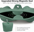 Upgraded Dog Treat Pouch with Strong Magnetic Closure - Small Silicone Training Bag, Waist-Mounted Clip & Leash Carabine