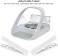Adjustable Stand for Automatic Microchip Cat Pet Feeder, 0-20° Adjustable Angle, Reduces Joint Fatigue and Promotes Bett