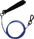 4FT Chew Proof Metal Dog Leash with Comfortable Handle, Heavy Duty Steel Cable Lead for Control Large Medium Small Dogs 