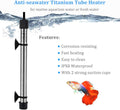 hygger 200W Titanium Aquarium Heater for Salt Water and Fresh Water, Digital Submersible Heater with External IC Thermos