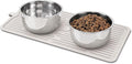 Ptlom Pet Placemat for Dog and Cat, Anti-Slip Waterproof Dogs Feeding Mat Prevent Food and Water Overflow, Bowl Mats Sui