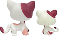 2pcs/Set Custom Pet Shop Toy Flocked Cat Collie Great Dane Cocker Spaniel Dachshund Dog with Baby Puppy Kitten OOAK