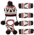 Dog Hat & Scarf Set, Knitted Pet Christmas Winter Warm Caps, Cute Accessories Neck Ear Warmer Hood for Cat and Dog, Part