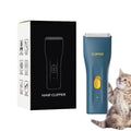 Grimgrow Dog Grooming Kit Clipper for Thick Coat Low Noise Cordless Cat Hair Trimmer Rechargeable Shaver Pet Grooming Tools for Small and Large Animals