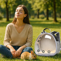 Bunny Carrier, Guinea Pig Carrier,Small Animal Carrier Backpack for Rabbit,Bearded Dragon, Lizard,Hamster,Kitten. Breath