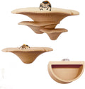 2 Pack Jumping Spider Accessories Mushroom Ledges & 1 Pack Water Bowl with Magnets for Spoods Jumping Spiders Magnetic L