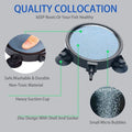 PINVNBY 4.2-Inch Air Stone Disc Bubble Diffuser with Suction Cups for Oxygenation in Fresh/Saltwater Tanks, Ponds, Hydro