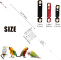 Retractable Bird Leash, 6.56ft Bird Harness with 3 Sizes of Foot Rings Parakeet Flying Ankle Harness Parrot Leg Leash Ou