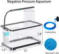Aquarium Fish Tank Kit, 3 Gallon Betta Fish Tanks Starter Kit with Light and Filter, Blue Sand, Small Tropical Fish, Gup