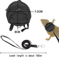 Bearded Dragon Backpack Carrier,Reptile Portable Backpack Carrier with Small Backpack Harness Leash Set,Space Capsule Cl