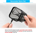 DaToo 3 Inch Aquarium Fish Net for Betta Fish Tank Nano Nylon Net with Extendable Handle 6-16 Inch, 1 Yr Warranty