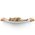 SANDPEAK Cat Wall Hammock | Cat Shelves for wall | Bridge, Shelf and Perches | Modern Wall Furniture for Indoor Cats | Mounted Hammock Bed for Sleeping, Playing, and Lounging.