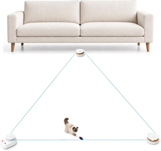Interactive Cat Toy for Indoor Cat,Automatic Treadmill for Exercise