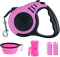 Retractable Dog Leash, 10 FT Dog Leash for Small Medium Dogs up to 22lbs, Pet Tape with Anti Slip Handle and Lock Nylon,