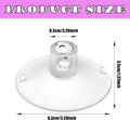 Cat Window Perch Suction Cup - 4 Pack Replacement Clear PVC Sucker Pads for Cat Hammocks, Beds, Perches - Strong & Powerful Large Suction Cups (3.4in/85mm)