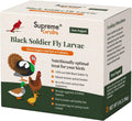 Natural Black Soldier Fly Larvae for Chickens, 85X More Calcium Than Mealworms-High Protein Grub Food Chicken Treats for
