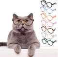Black Pet Glasses for Small Dogs and Cats,Pet Dog Cute Glasses Clear Lens Retro Glasses Photo Props Transparent Cat Sun Glasses for Small Dogs Cats Cosplay Costume Apparel and Accessories