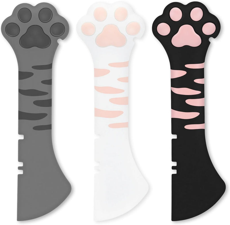 3Pcs Silicone Cat Food Spoon & Spatula, Cat Can Opener, Cat Accessories