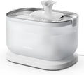 PETLIBRO Cat Water Fountain Stainless Steel Tray, Wireless Pump Cat Fountain, Ultra Quiet Pet Water Fountain, 2.5L Autom