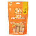 Hive Chew Sticks - Dental Treats for Dogs - Vegetarian, Made with Ground Peanuts & Honey, No Grain or Soy, Cleans Teeth & Freshens Breath (7 oz, Large Dogs - Pumpkin)