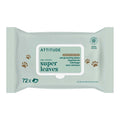 ATTITUDE Pet Wipes for Dogs & Cats, 99% Water, EWG Verified, Gentle & Unscented Cleaning Wipes for Paws, Ears, Face & Body, Deodorizing, Safe for Puppies & Kittens, 72 count