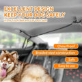 Dog Seat Belt,5FT Chew-Proof Stainless Steel Wire Tether for Car Safety