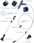 SEAOURA Gravel Vacuum for Aquarium Siphon, Fish Tank Vacuum Cleaning Kit
